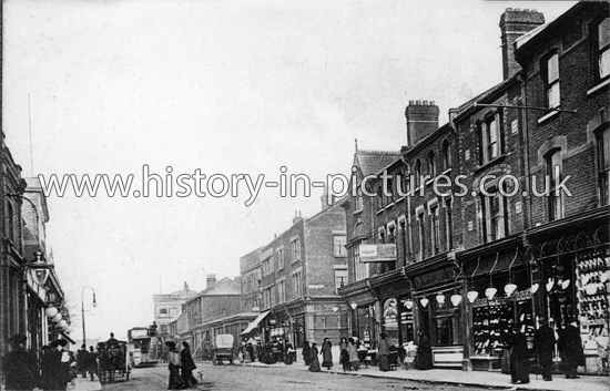 High Road, Leytonstone, London. c.1907.